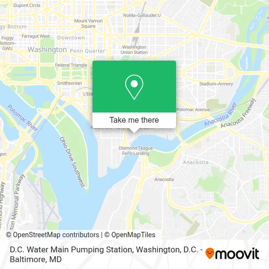 D.C. Water Main Pumping Station map