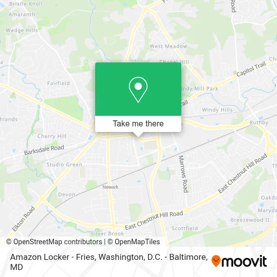 Amazon Locker - Fries map