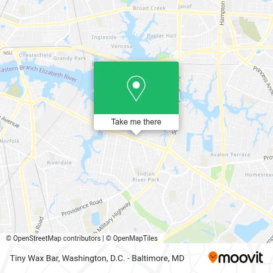 Tiny Wax Bar map