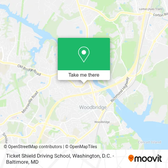 Ticket Shield Driving School map