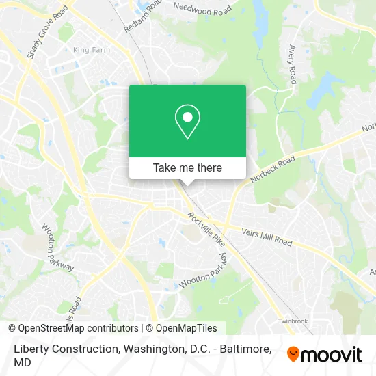 Liberty Construction map