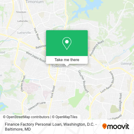 Finance Factory Personal Loan map