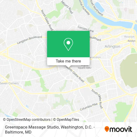 Greenspace Massage Studio map