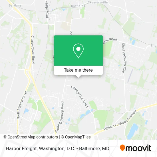 Harbor Freight map