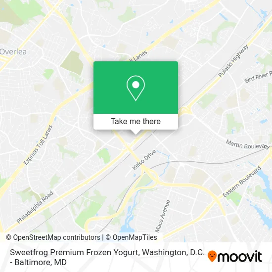 Sweetfrog Premium Frozen Yogurt map