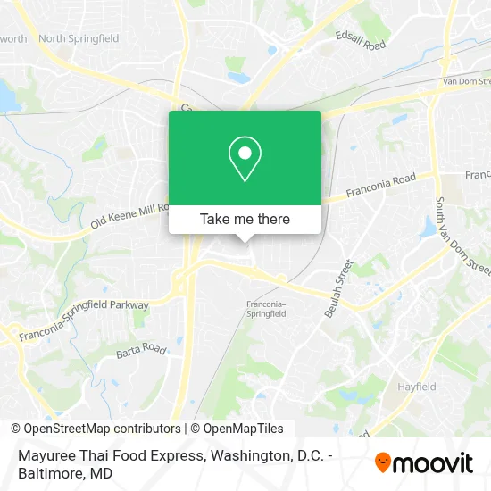 Mayuree Thai Food Express map