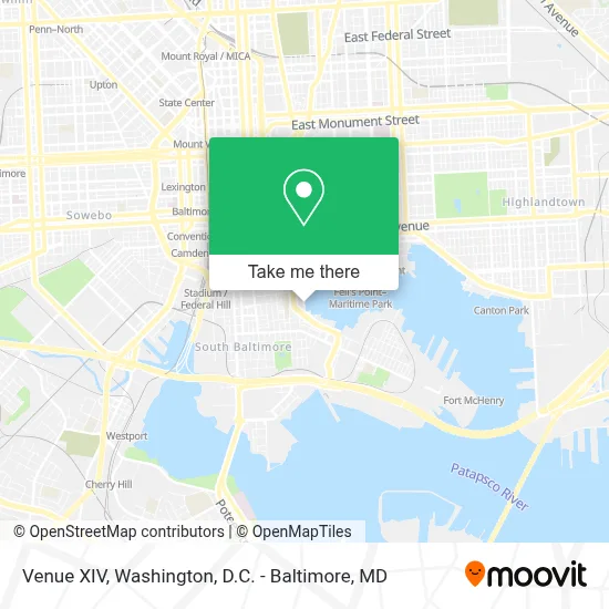 Venue XIV map