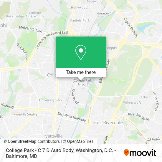 College Park - C 7 D Auto Body map