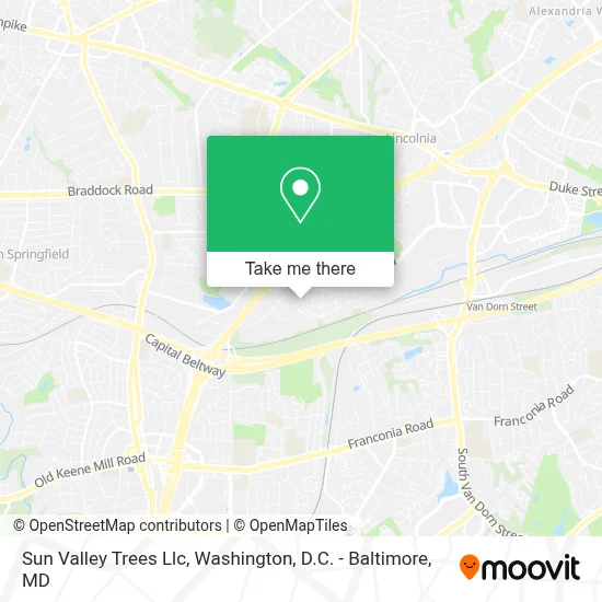 Sun Valley Trees Llc map