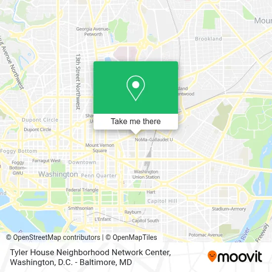 Tyler House Neighborhood Network Center map