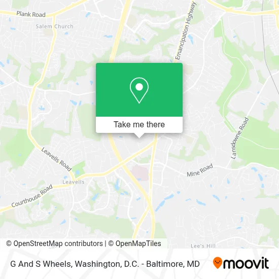 G And S Wheels map