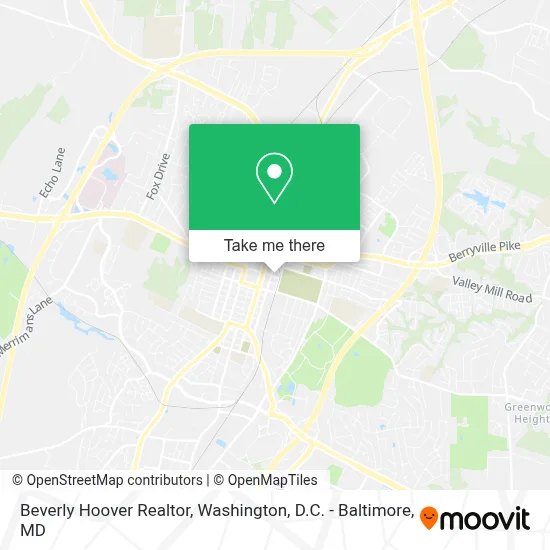 Beverly Hoover Realtor map