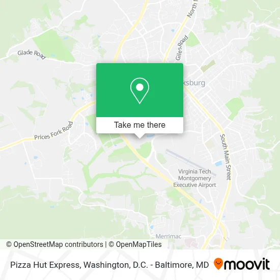 Pizza Hut Express map