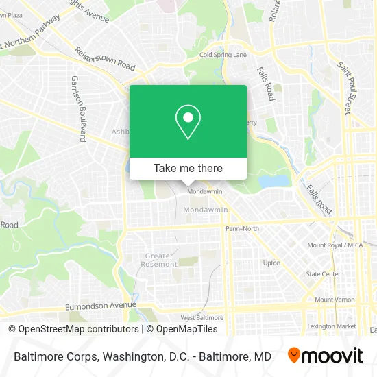 Baltimore Corps map