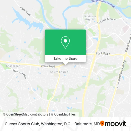 Curves Sports Club map