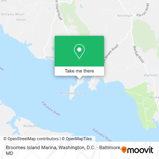 Broomes Island Marina map