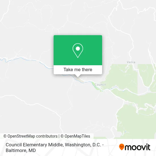 Council Elementary Middle map
