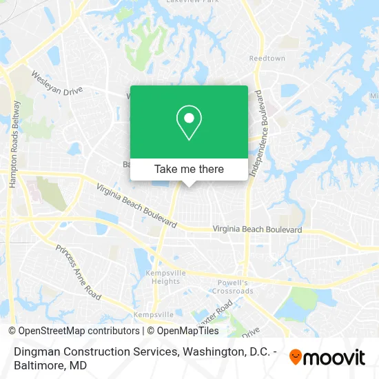 Dingman Construction Services map