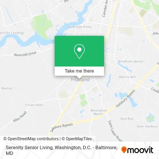 Serenity Senior Living map