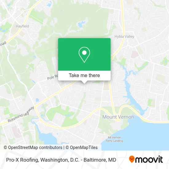 Pro-X Roofing map