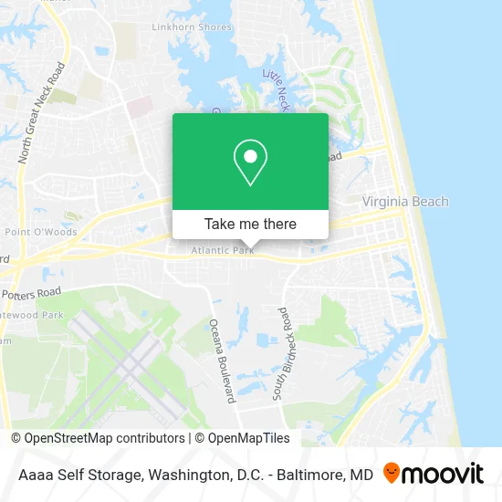 Aaaa Self Storage map