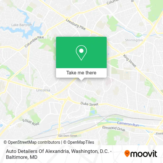 Auto Detailers Of Alexandria map
