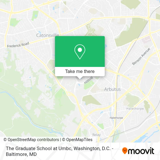 The Graduate School at Umbc map