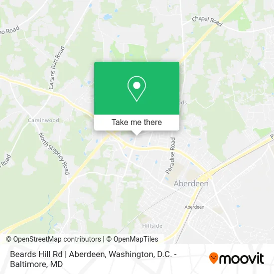 Beards Hill Rd | Aberdeen map