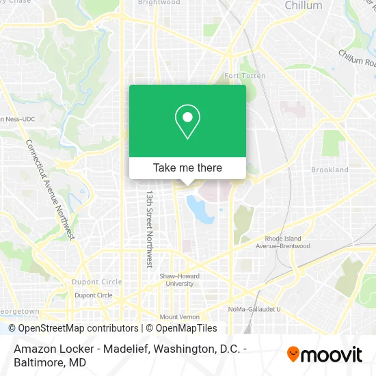 Amazon Locker - Madelief map