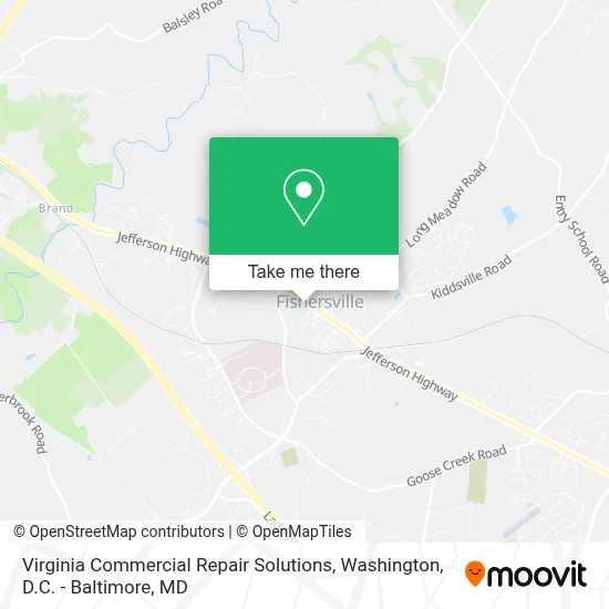 Virginia Commercial Repair Solutions map