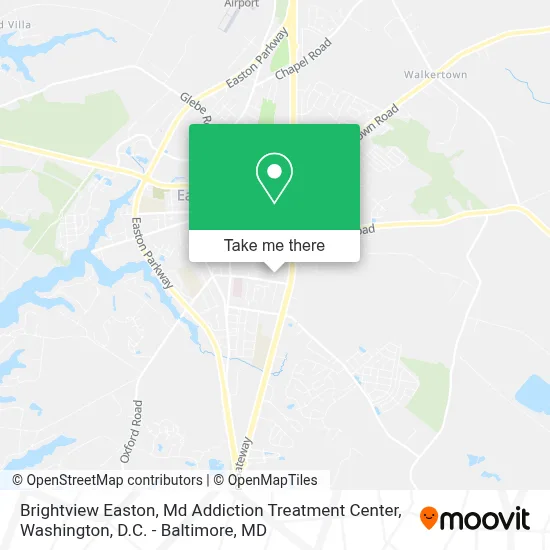 Brightview Easton, Md Addiction Treatment Center map