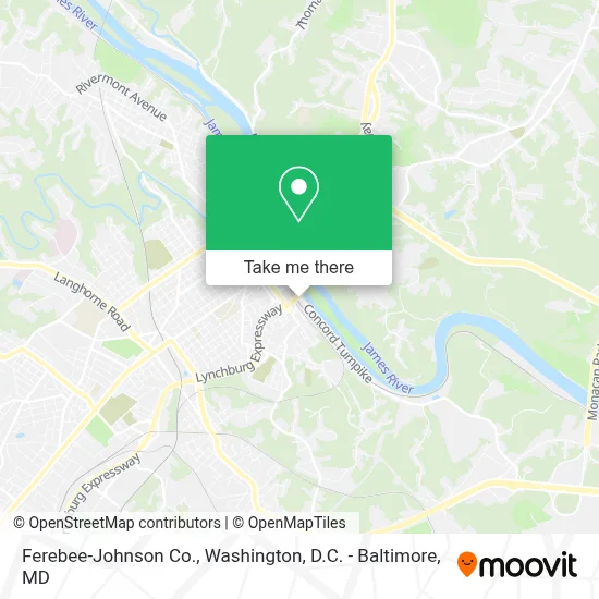Ferebee-Johnson Co. map