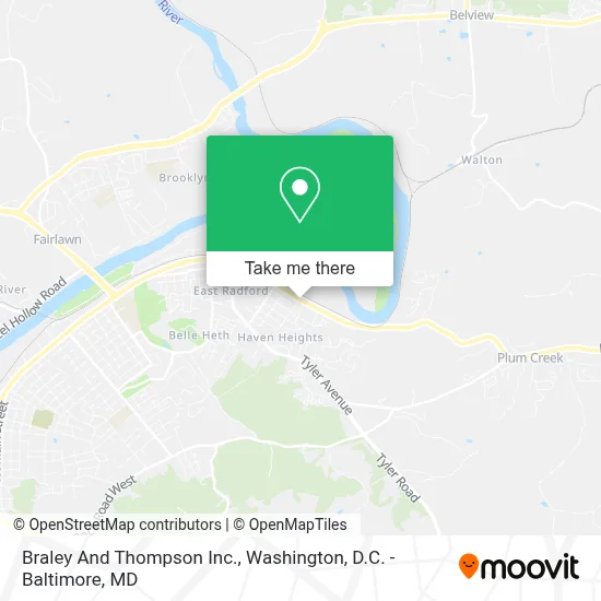 Braley And Thompson Inc. map