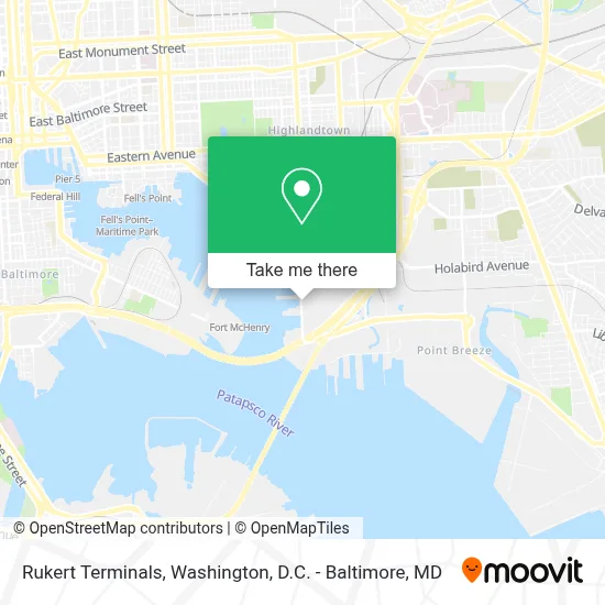 Rukert Terminals map