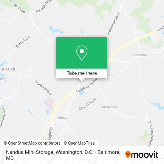 Nandua Mini-Storage map