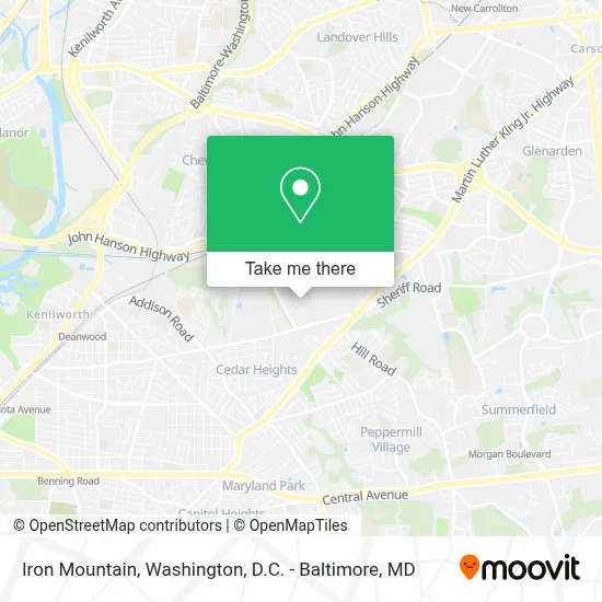 Iron Mountain map