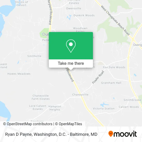 Ryan D Payne map