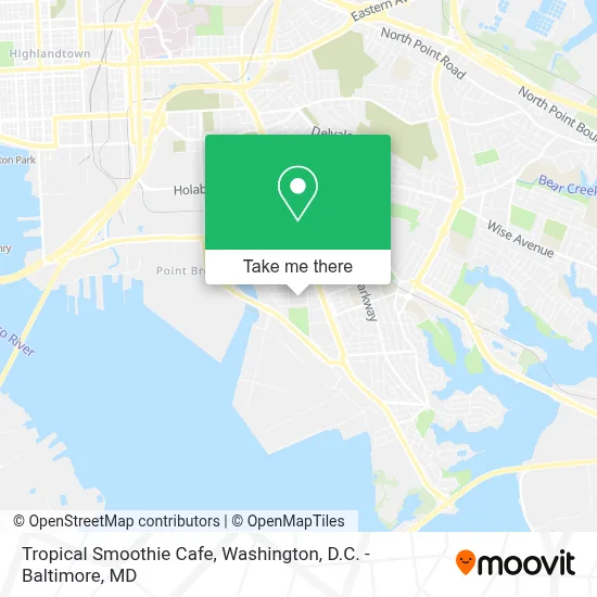 Tropical Smoothie Cafe map