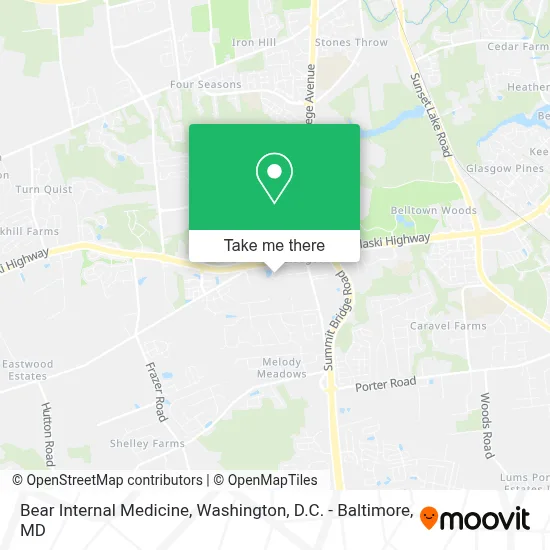 Bear Internal Medicine map