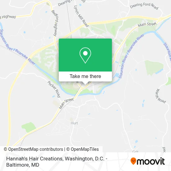 Hannah's Hair Creations map