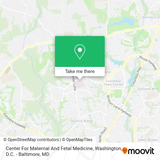 Center For Maternal And Fetal Medicine map