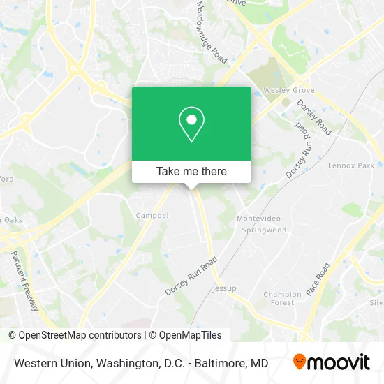 Western Union map
