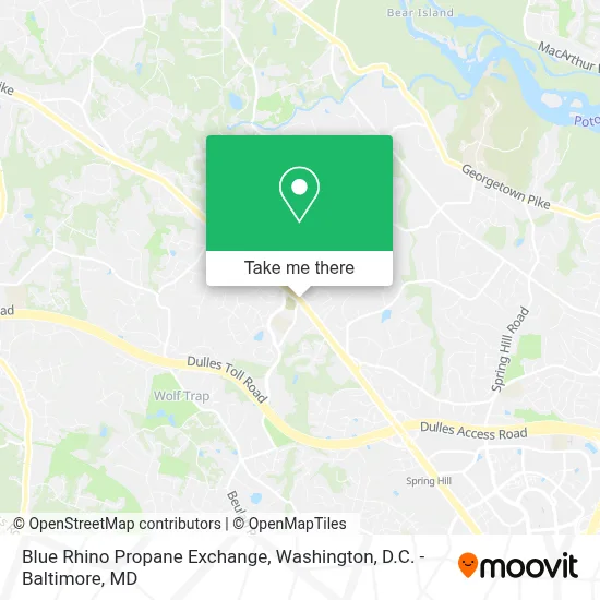 Blue Rhino Propane Exchange map