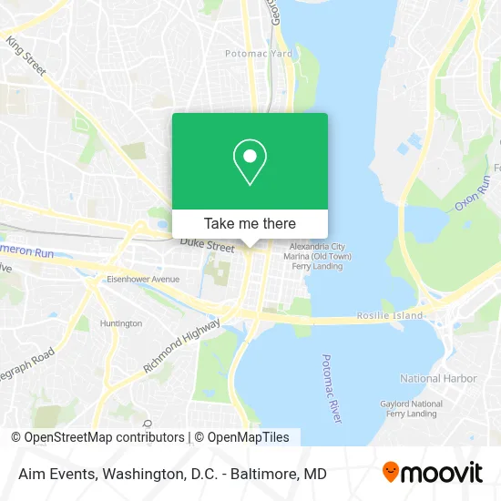 Aim Events map