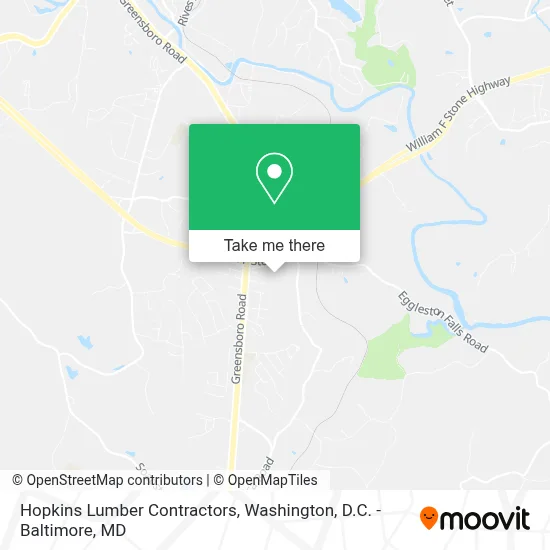 Hopkins Lumber Contractors map