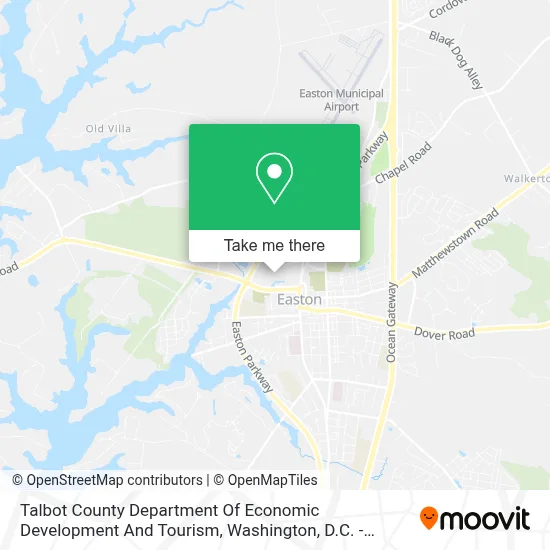 Talbot County Department Of Economic Development And Tourism map