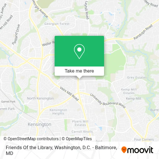 Friends Of the Library map