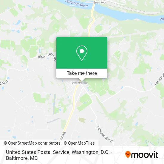 United States Postal Service map