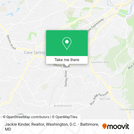 Jackie Kinder, Realtor map
