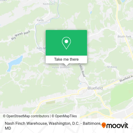 Nash Finch Warehouse map